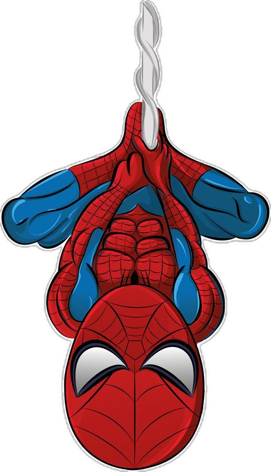 Spidey colgando